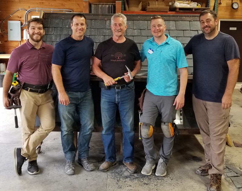 Slate Roof Installation Introductory Course for Wiss Janey employees, August 24, 2023