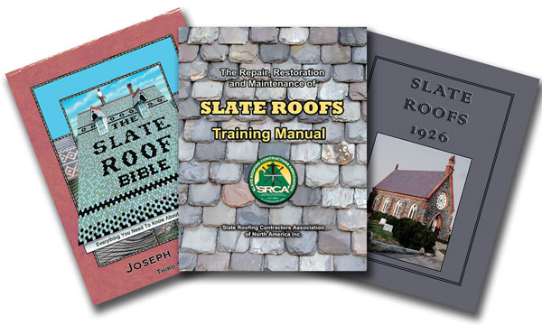 Slate Roof Repair training course handouts.