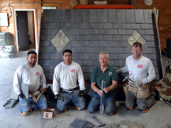 Slate Roof Installation Course at the Slate Roof Training Center, September 16, 2021